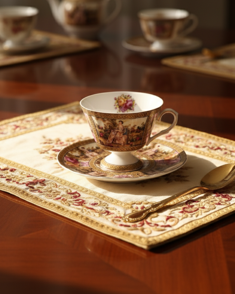 Victorian Charm Tea Cup & Saucer