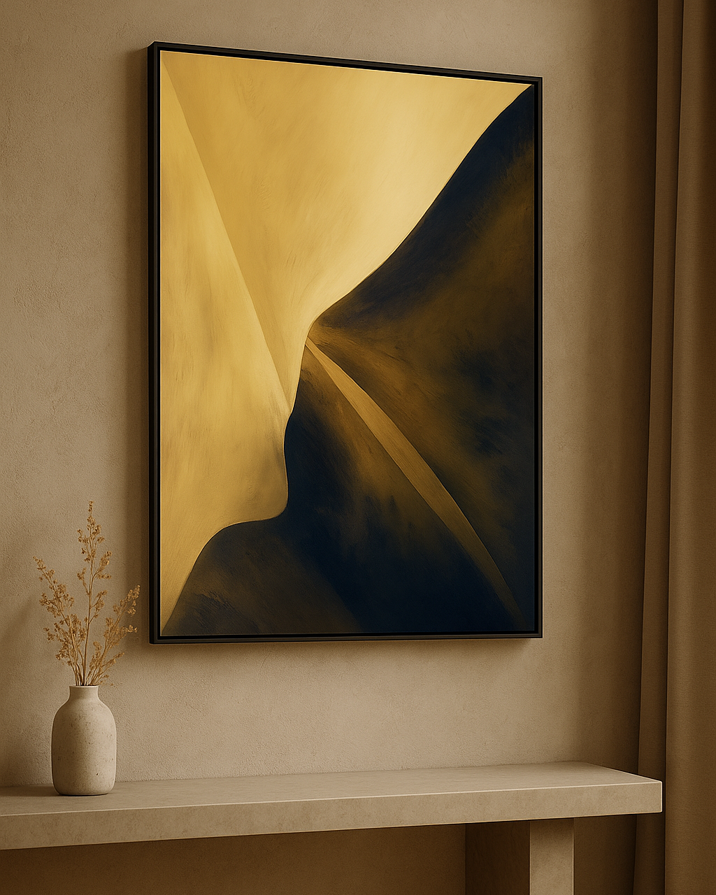 Desert Veil 3D Abstract Oil Painting