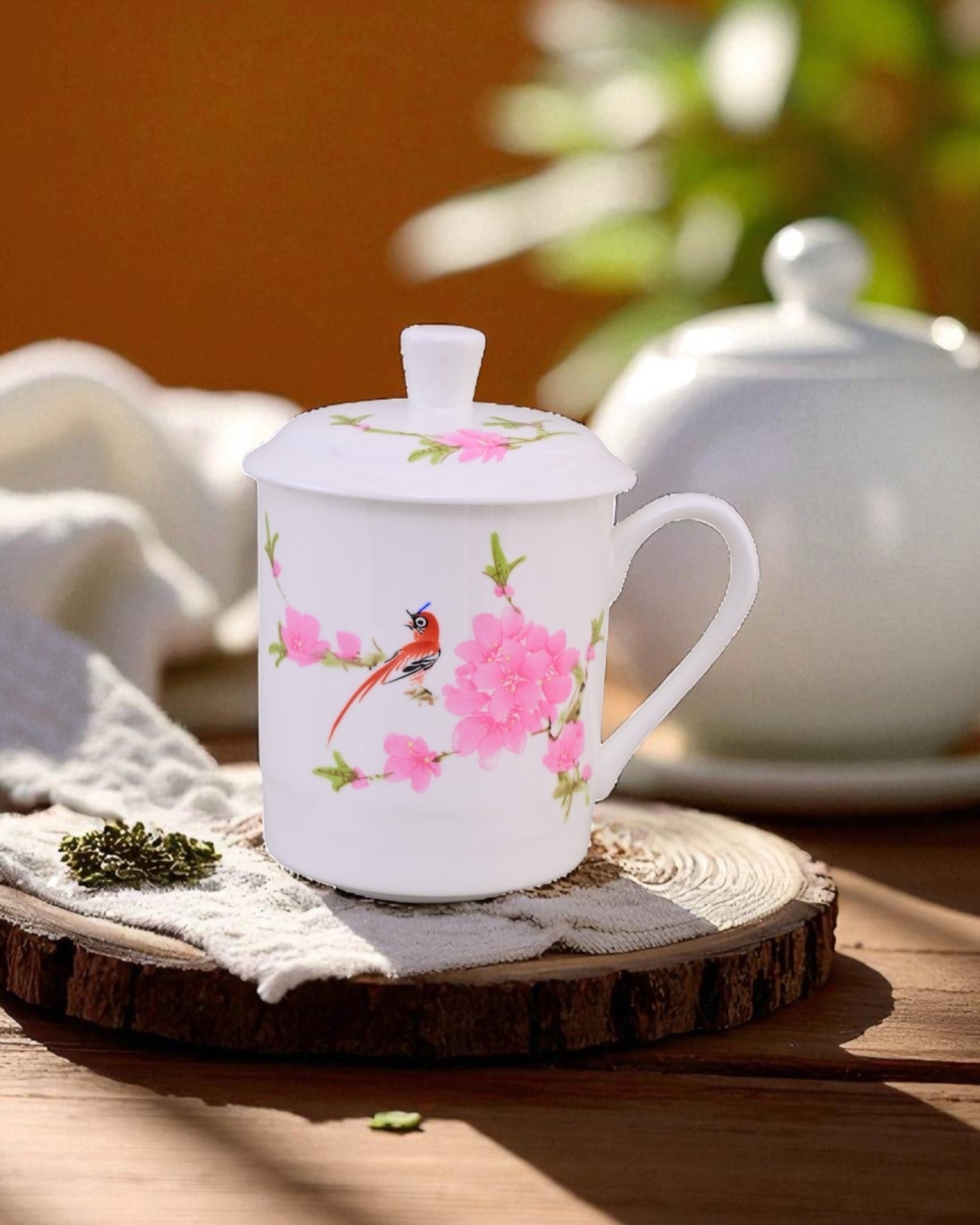 'Blossom Bird' Fine Bone China Mug