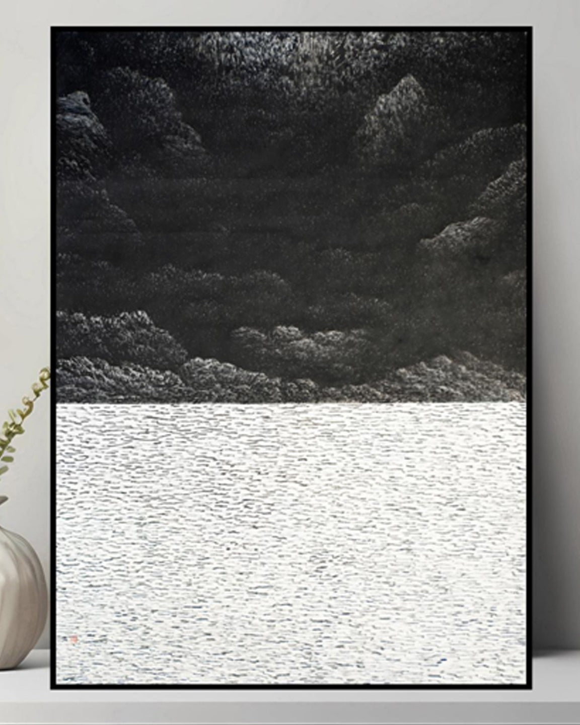 Dark River Forest 3D Abstract Oil Painting