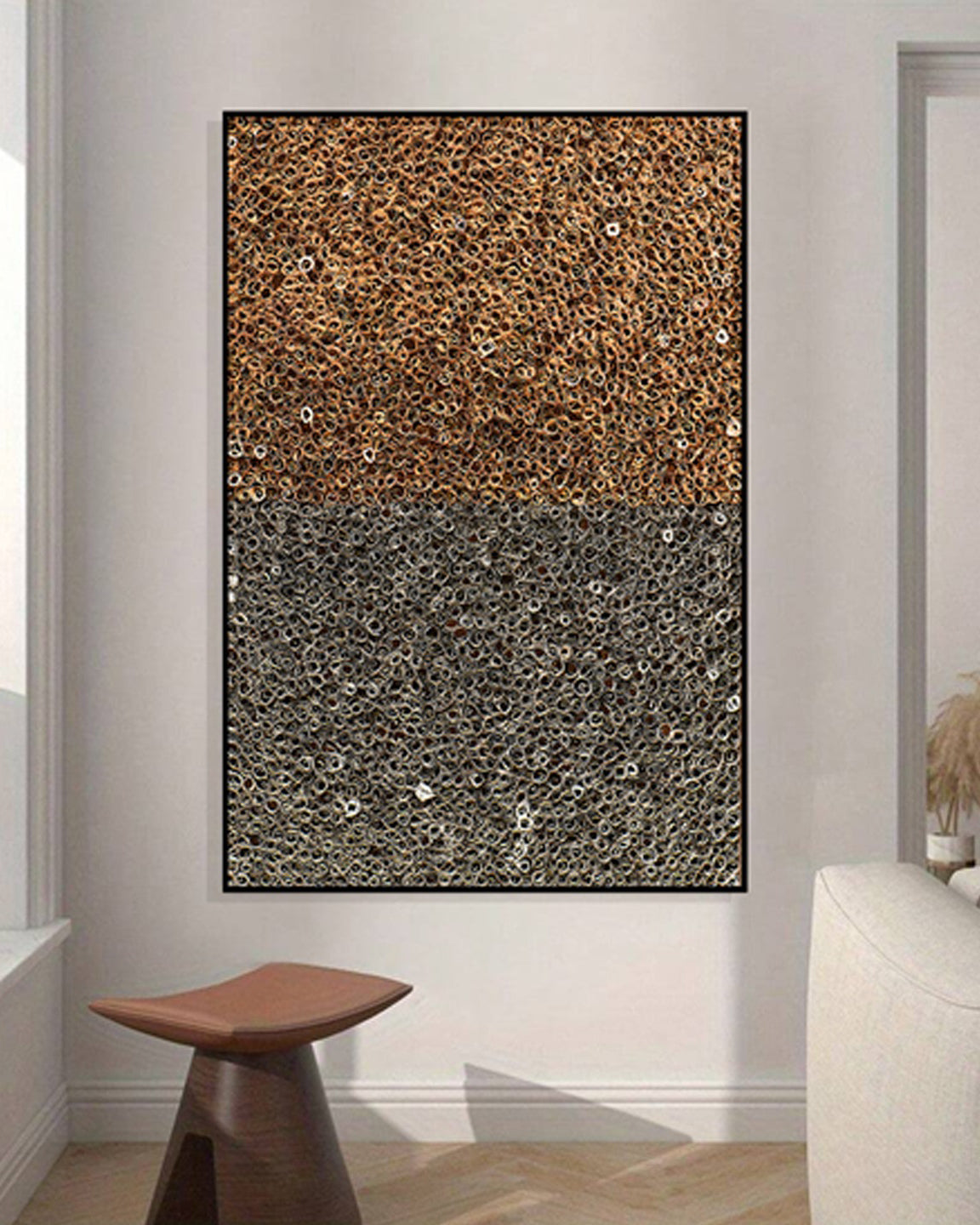 Duality Texture 3D Abstract Oil Painting