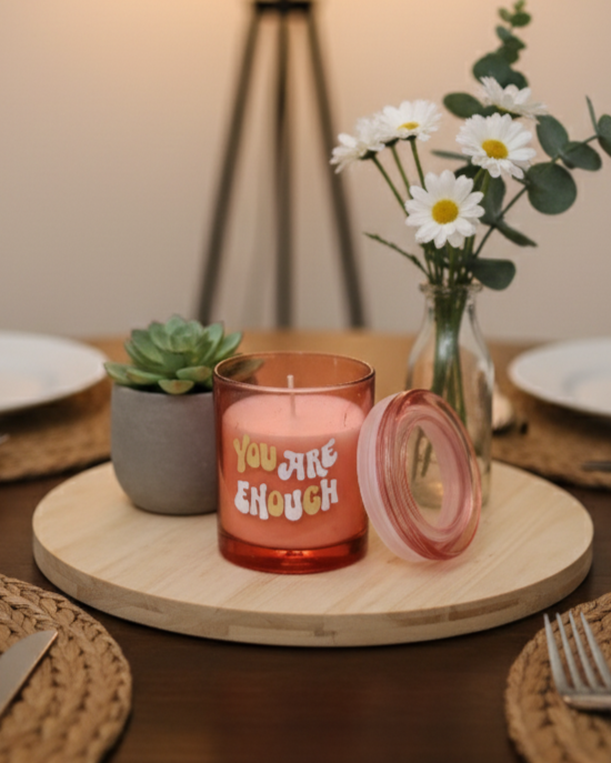 You Are Enough Aroma Candle - Red