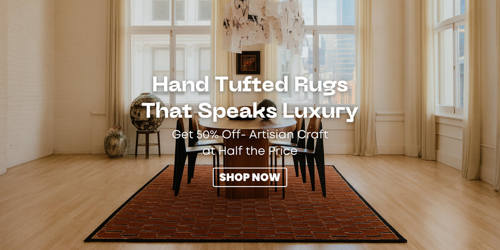 Green Dot Hand Tufted Carpet