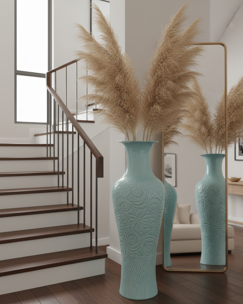 Celadon Tall Vase 96 cm