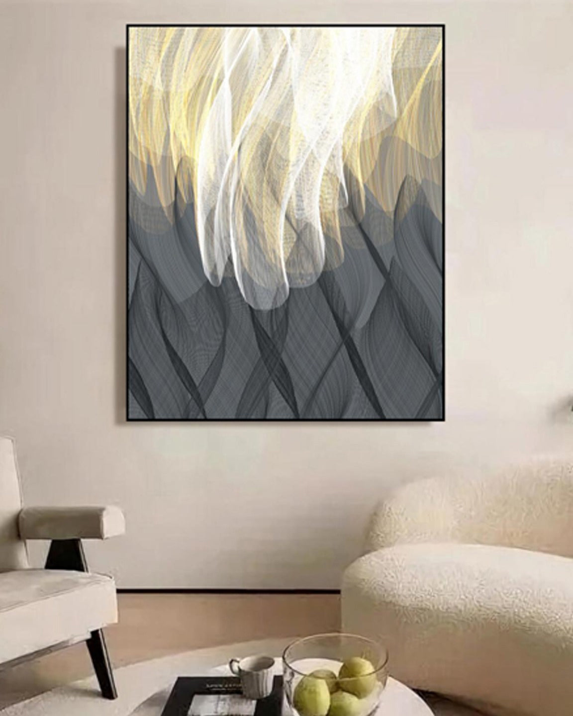 Woven Radiance 3D Abstract Oil Painting