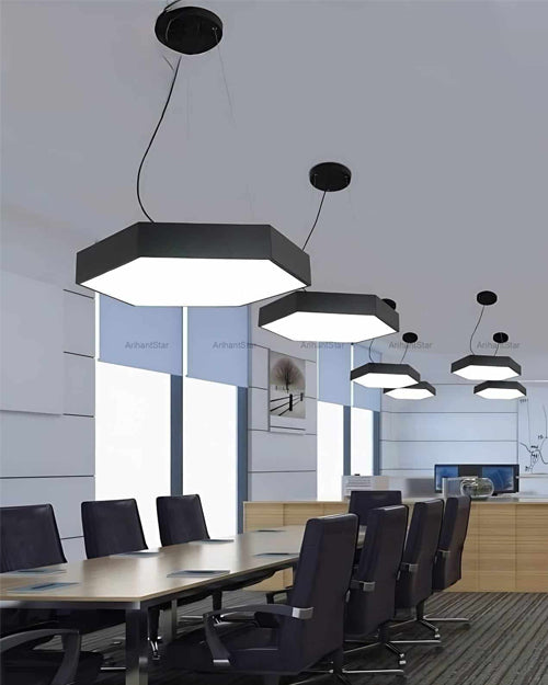HexaGlow Modern LED Pendant Light