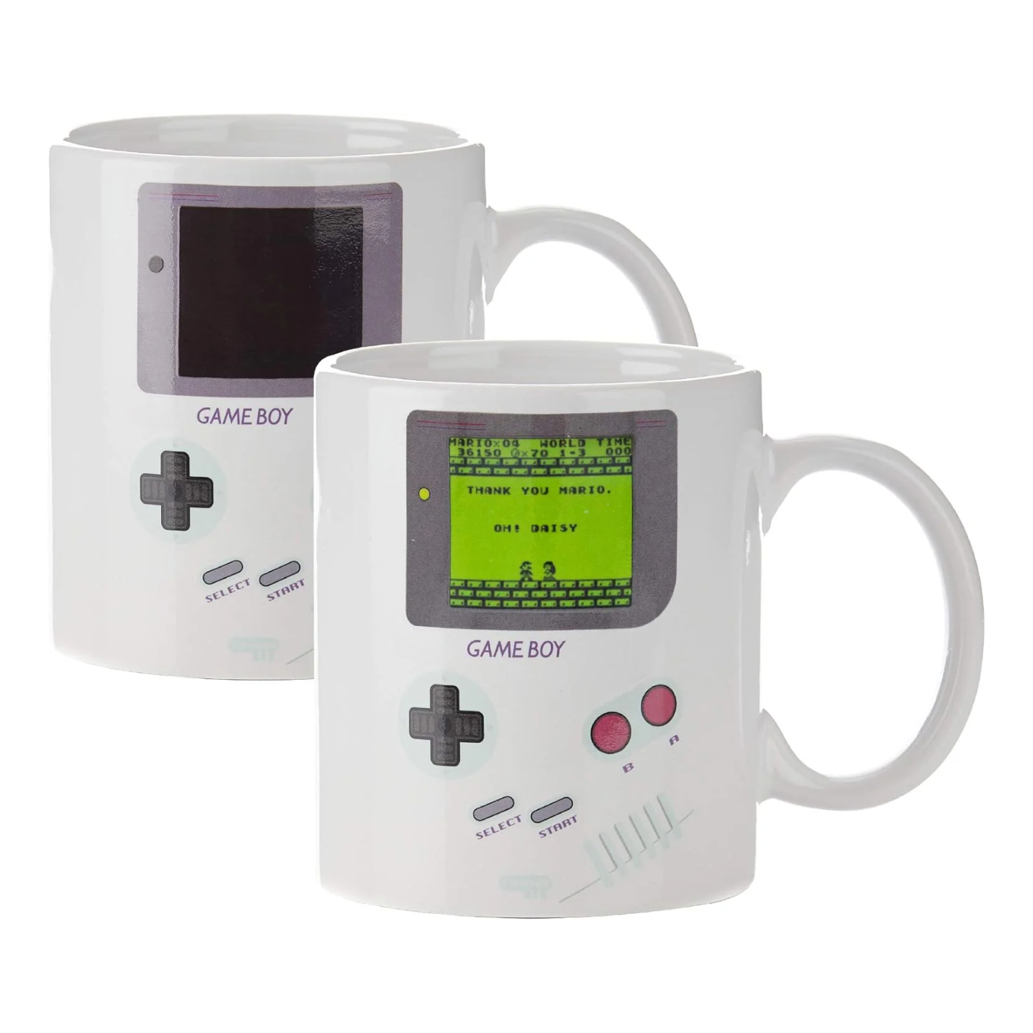 RetroSip: Gameboy-Inspired Heat Sensitive Ceramic Mug, Color-Changing Display with 3D Buttons, Classic Nintendo Design for Coffee, Tea & Gamer Gifting