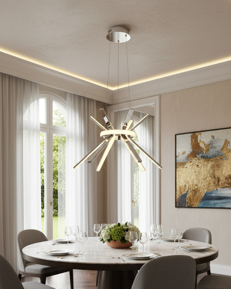 Modern Starburst Pendant Light