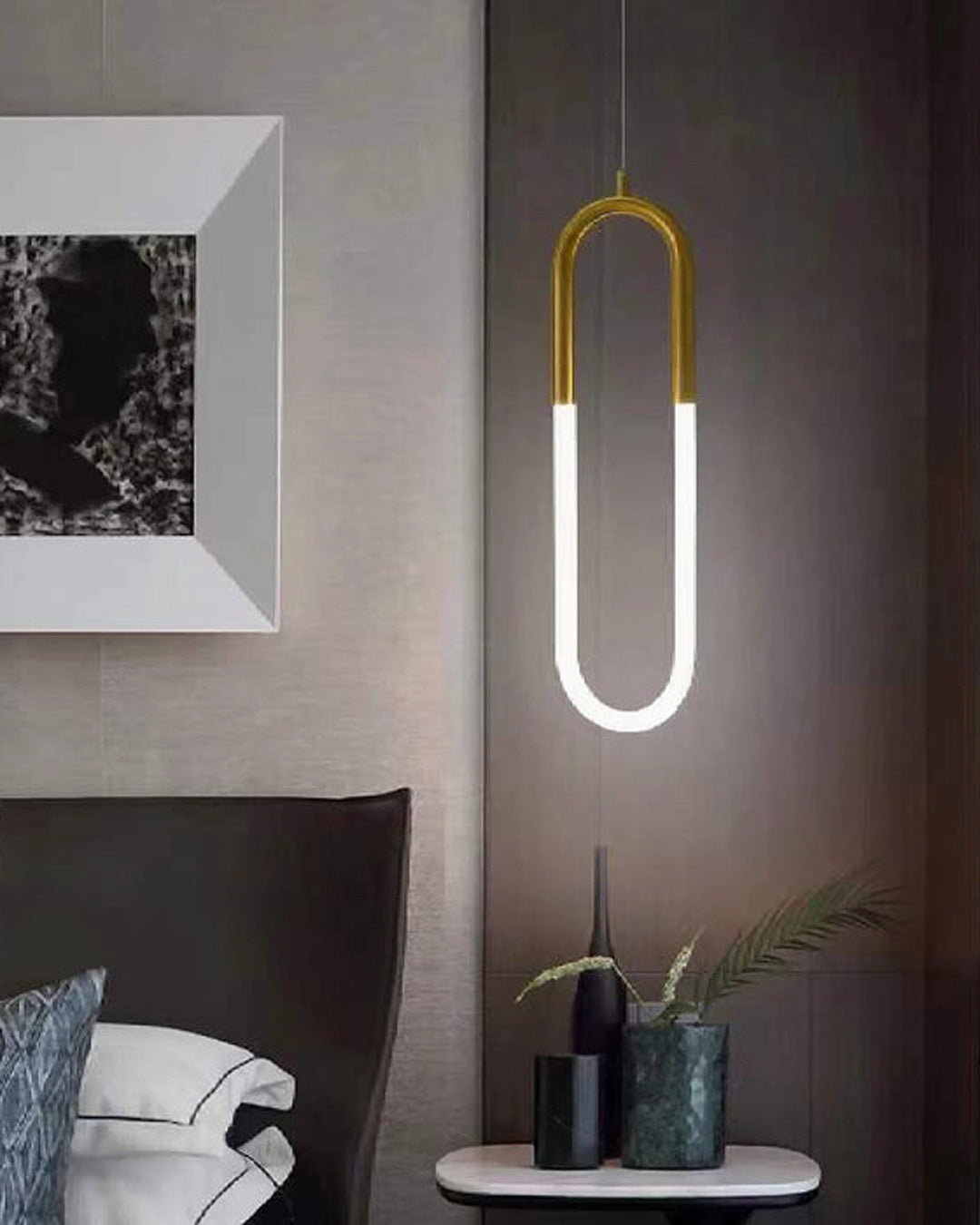 Modern Oval LED Pendant Light