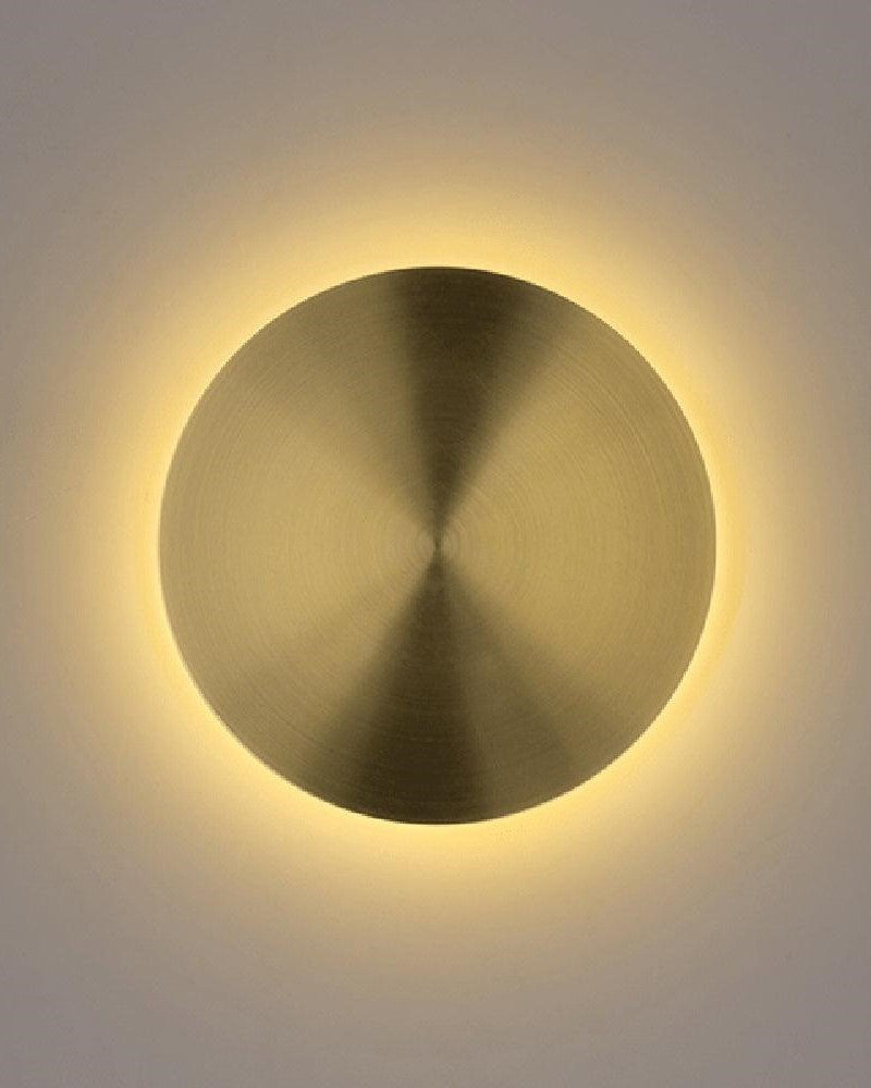 Golden Disc Wall LIght