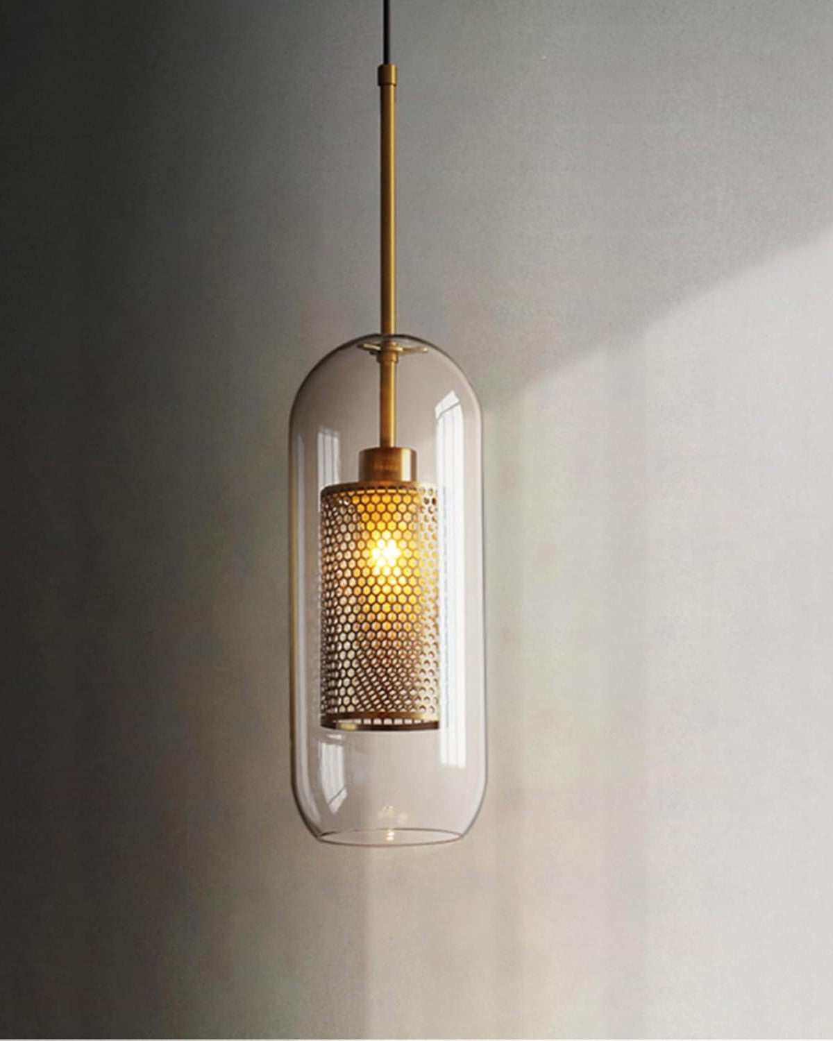 Lumen Mesh Pendant Light - Smoke