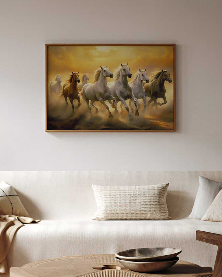 Ashwa Tejas' Aura of Victory Vastu Wall Art Print - 24" x 36"