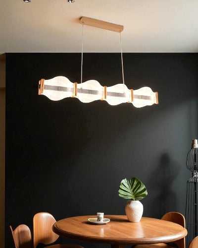 Waveform Linear Acrylic Chandelier