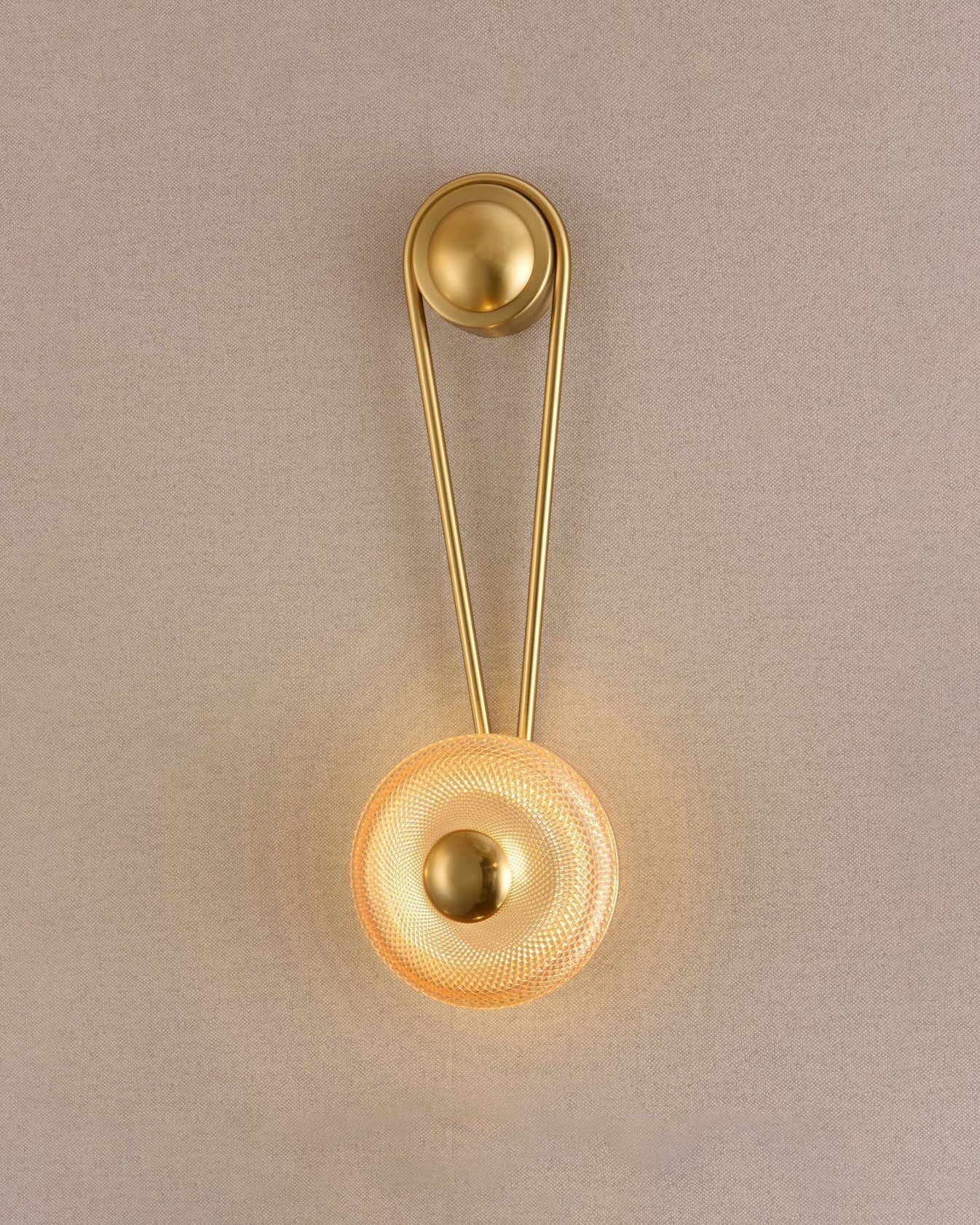 Golden Halo Modern Wall Light