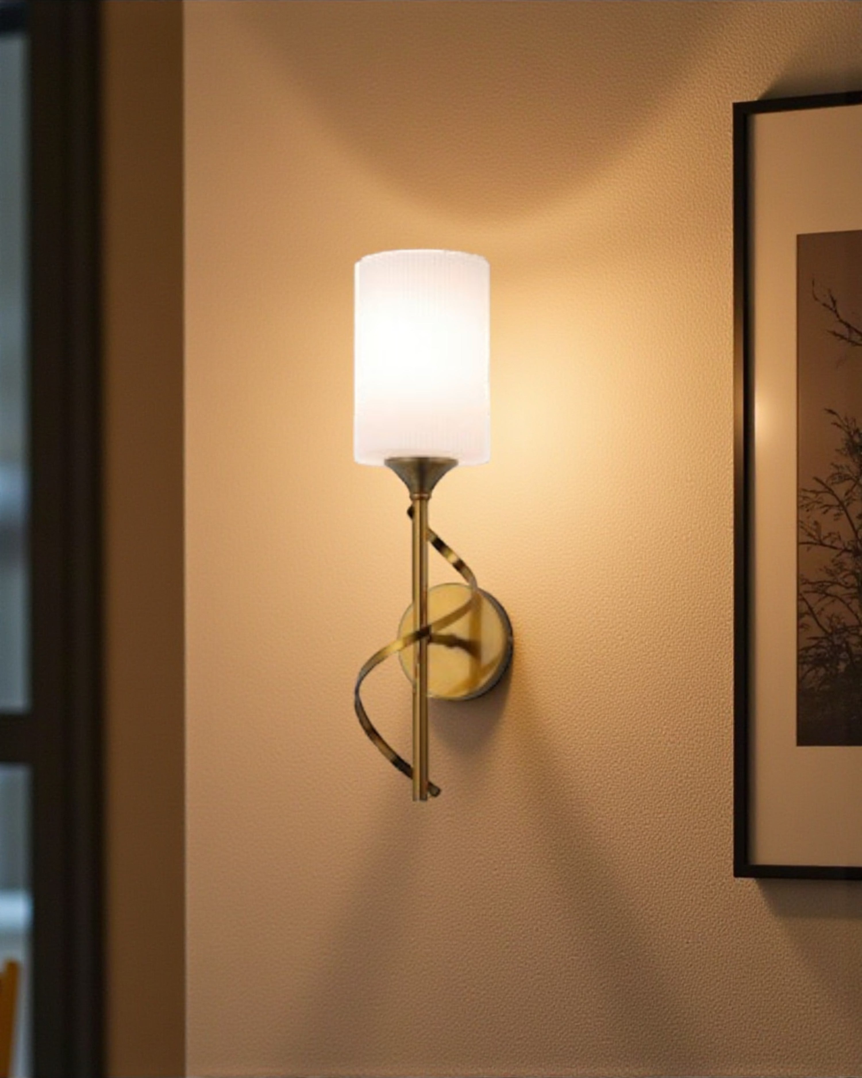 Aurora Spiral Wall Light