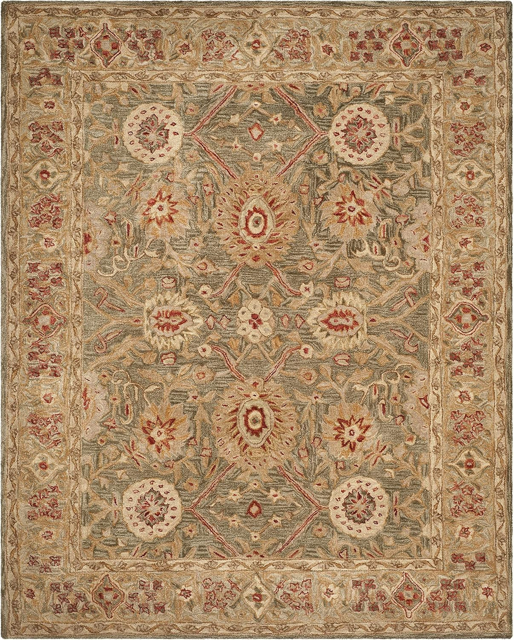 Oriental Grace Green woolen Hand Tufted Carpet