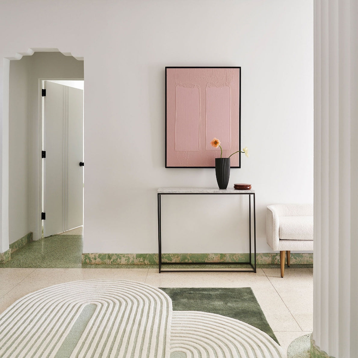 Lazo woolen and silk Hand Tufted Carpet