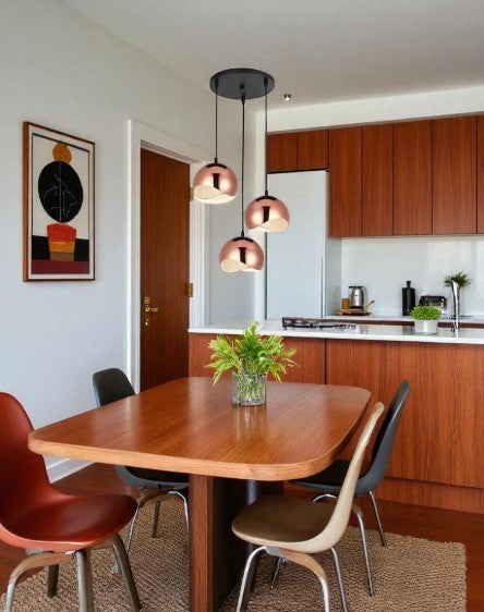 Modern Nordic Triple Dome Pendant Light