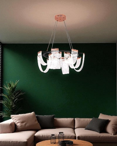 Modern Ribbon Loop Chandelier