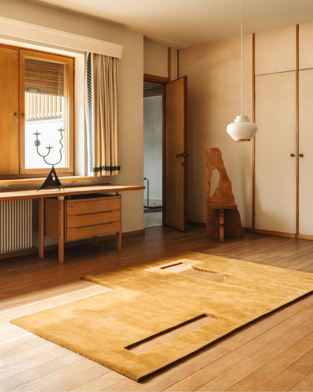 Casa Yellow woolen Hand Tufted Carpet