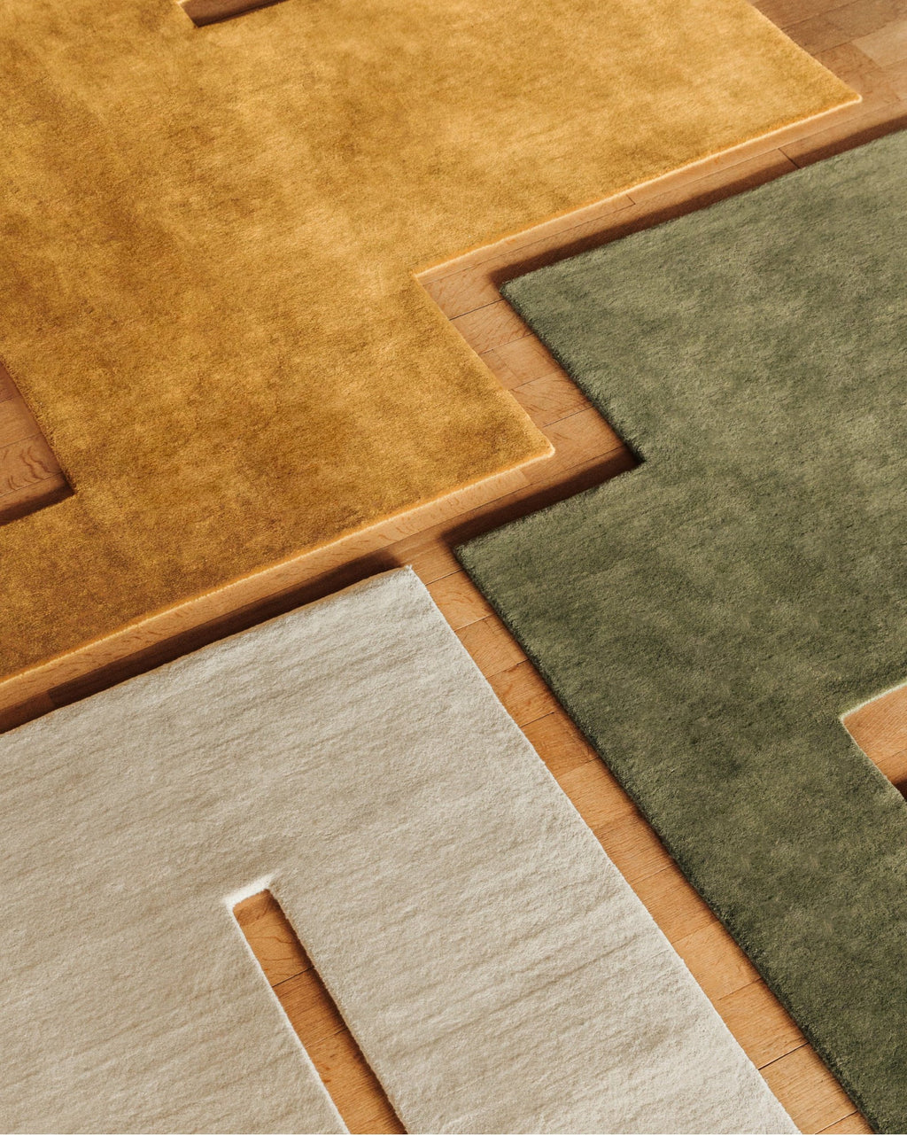 Green Dot Hand Tufted Carpet