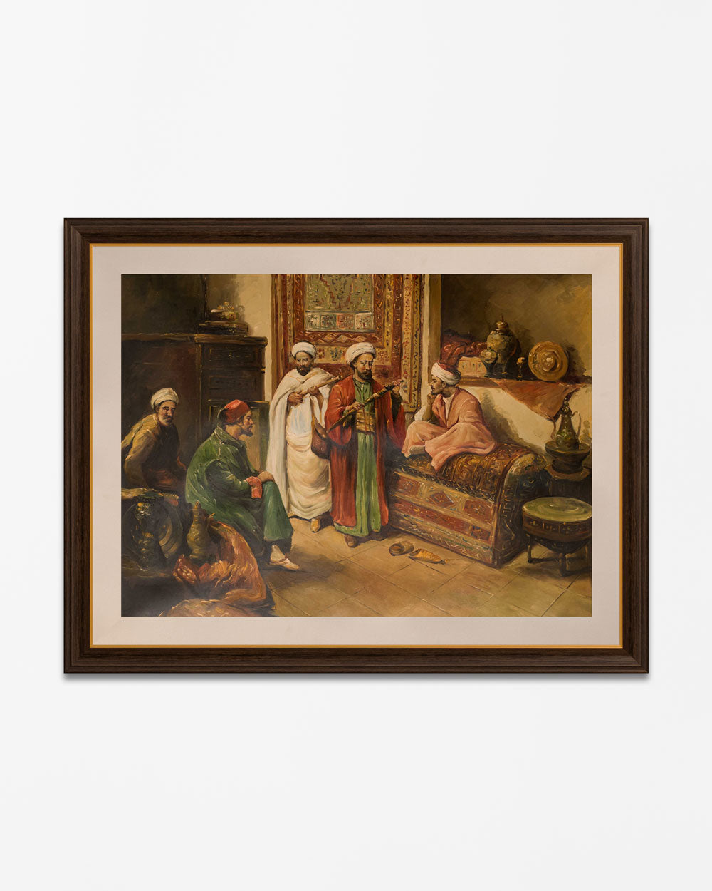 "At The Bazaar" Handmade Oil Painting 36"x 48"