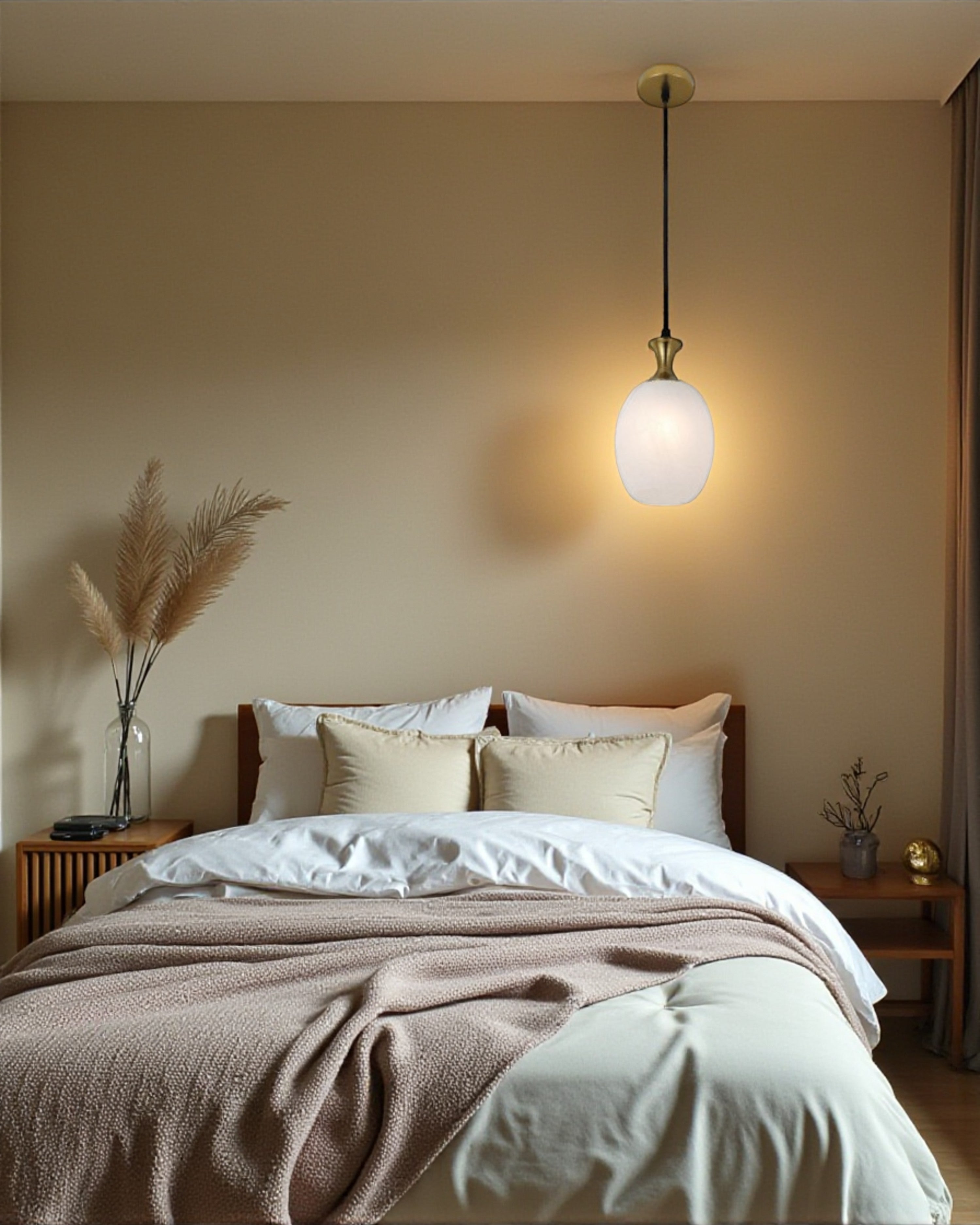 Elegant Frosted Glass Pendant Light