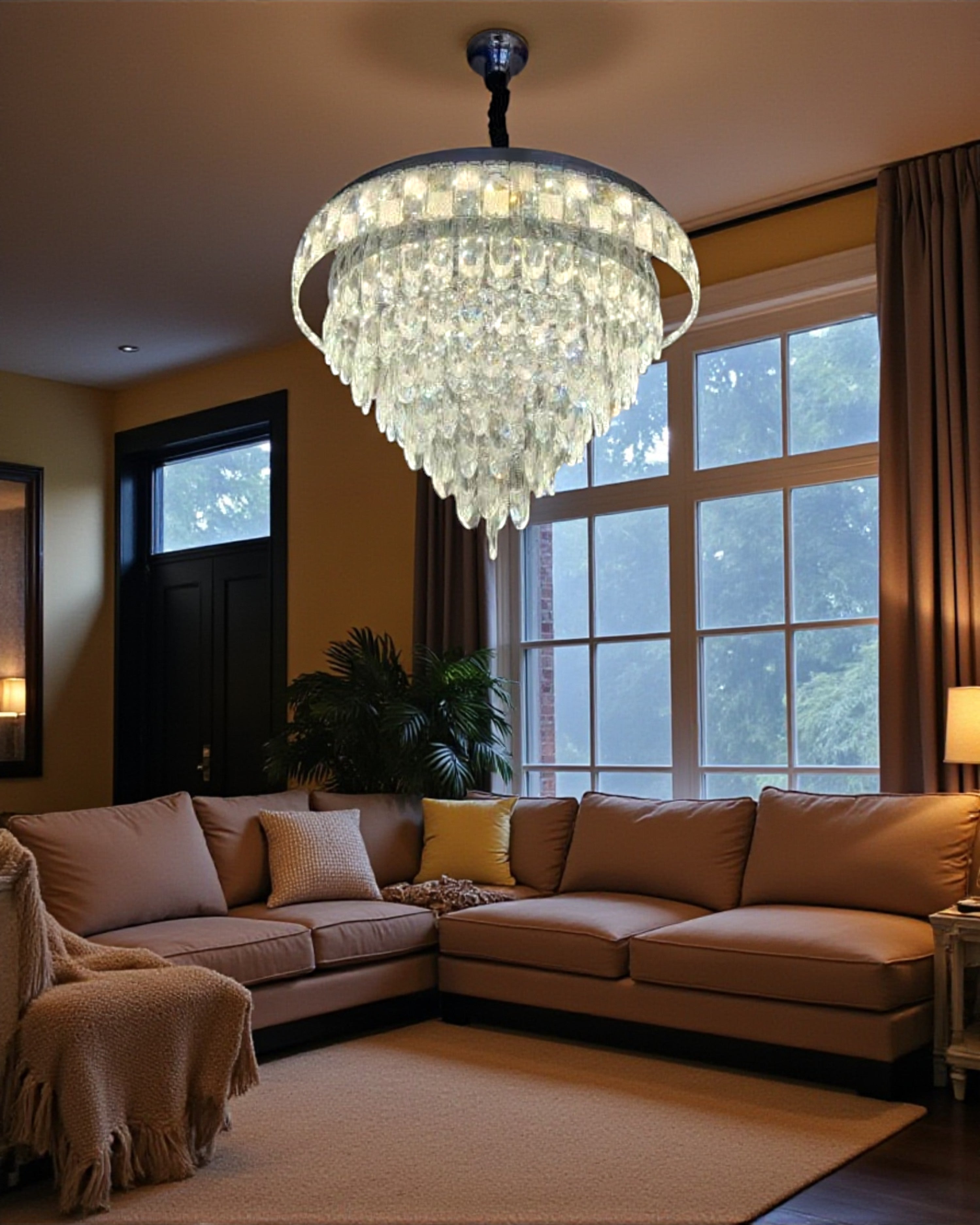 Celestial Rainfall Crystal Chandelier - 600MM
