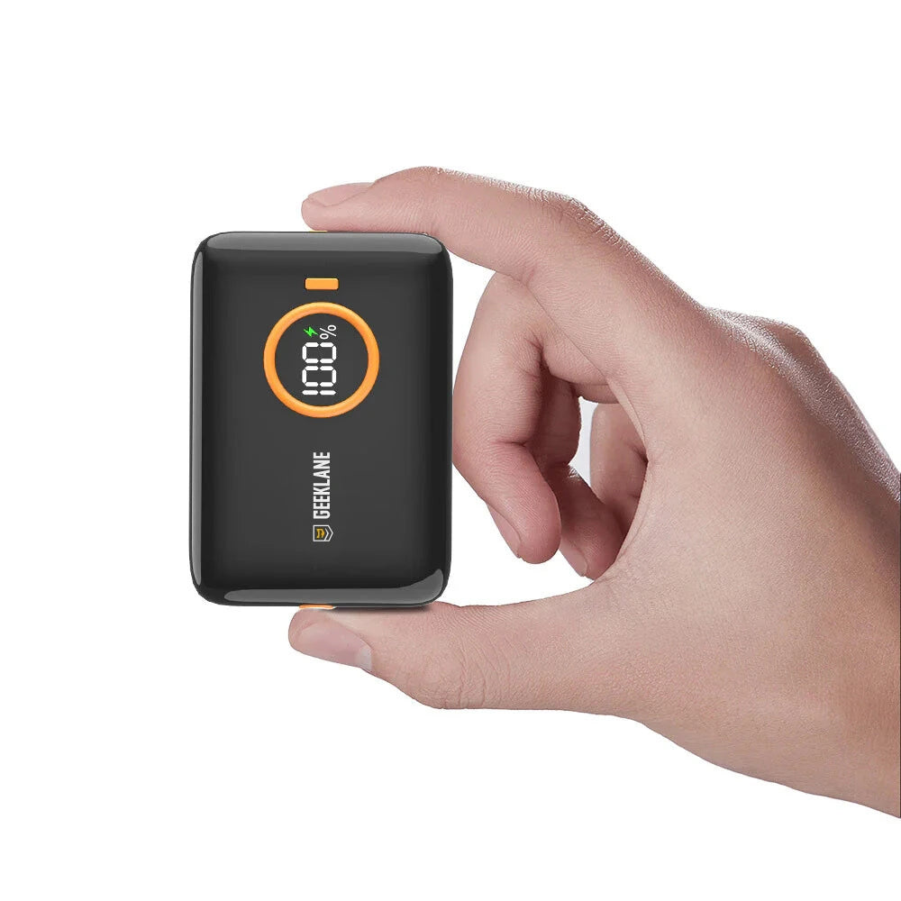 DEX: Palm Sized 10,000mAh Ultra-Compact Power Bank with 22.5W Super Fast Charging, PD & QC, Type-C Input/Output with Pocket-Friendly Design