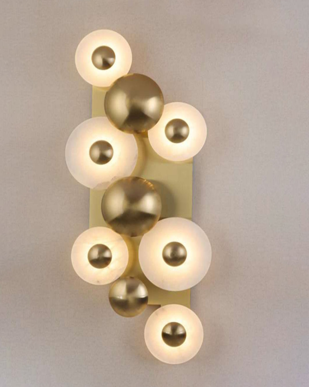 Modern Golden Orb Wall Light