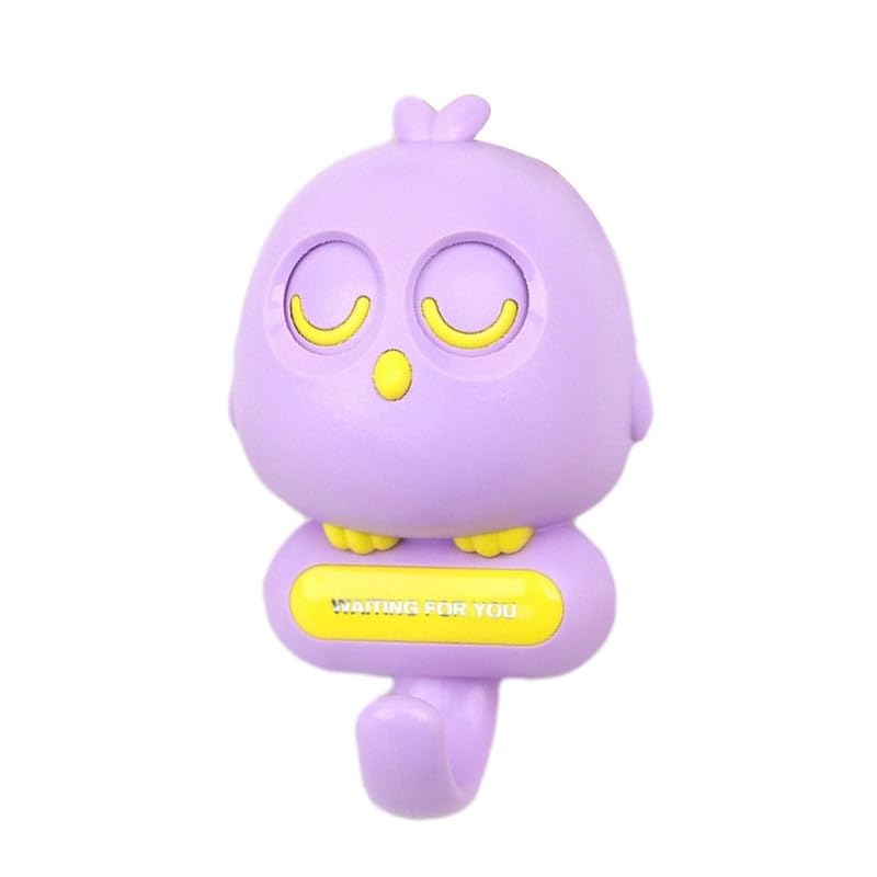 Birdy: Cute & Quirky Bird Wall Hook with Blinking Eyes, Easy Wall Installation & Strong Adhesive for Keychain, Bags etc.