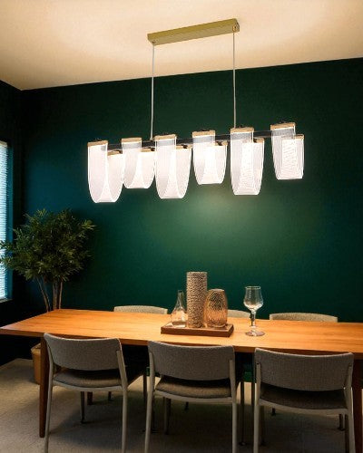 Lunaria Fold Linear Chandelier