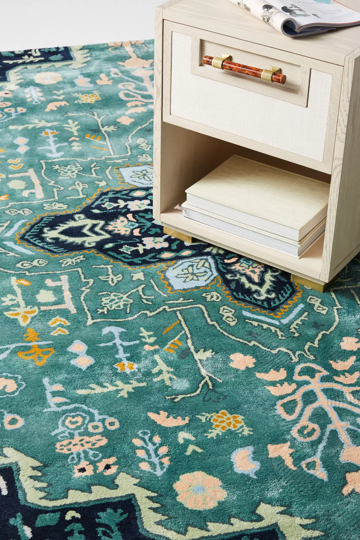 Green Dot Hand Tufted Carpet