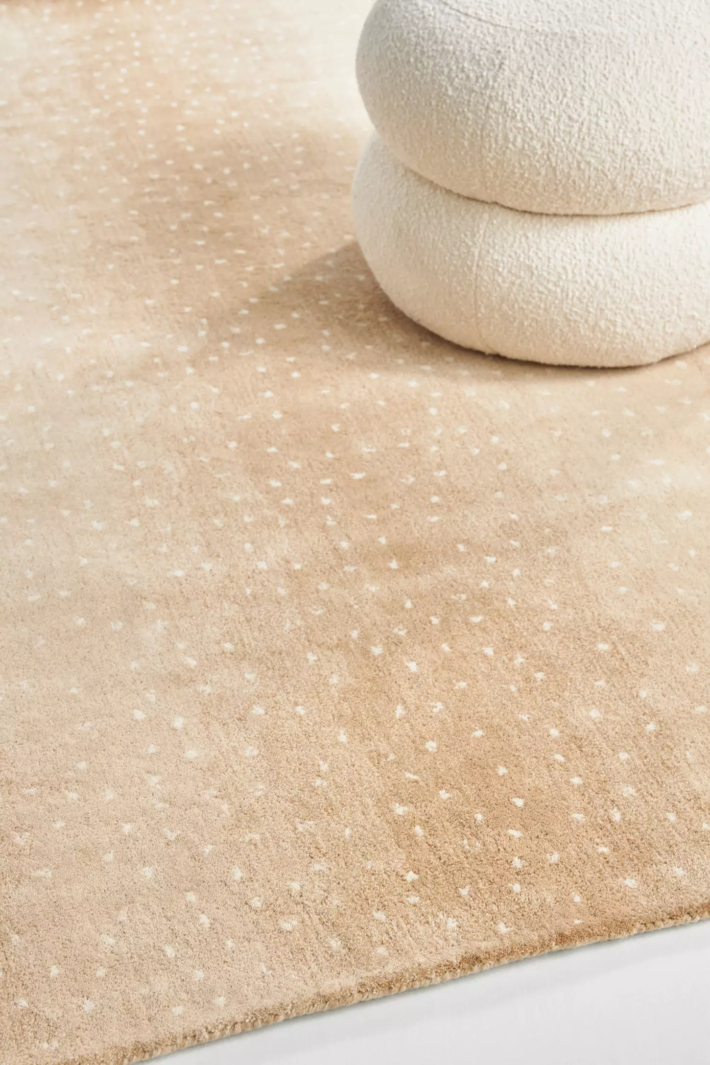 Green Dot Hand Tufted Carpet