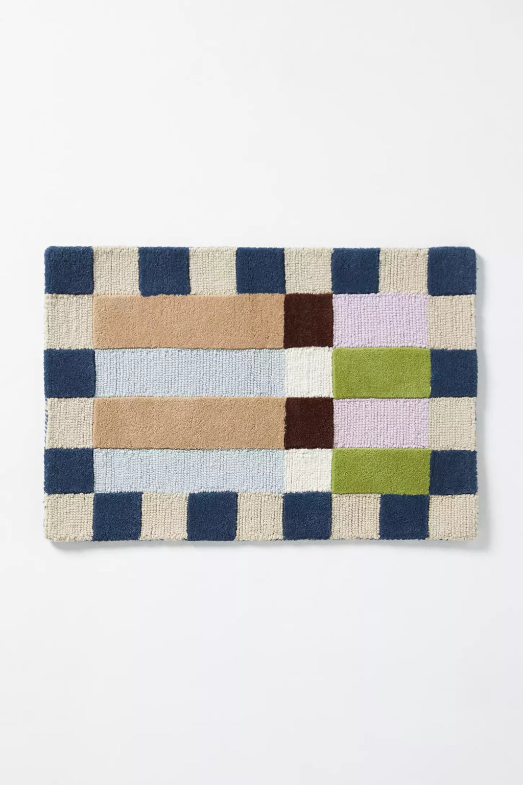 Azul Blue woolen Hand Tufted Carpet