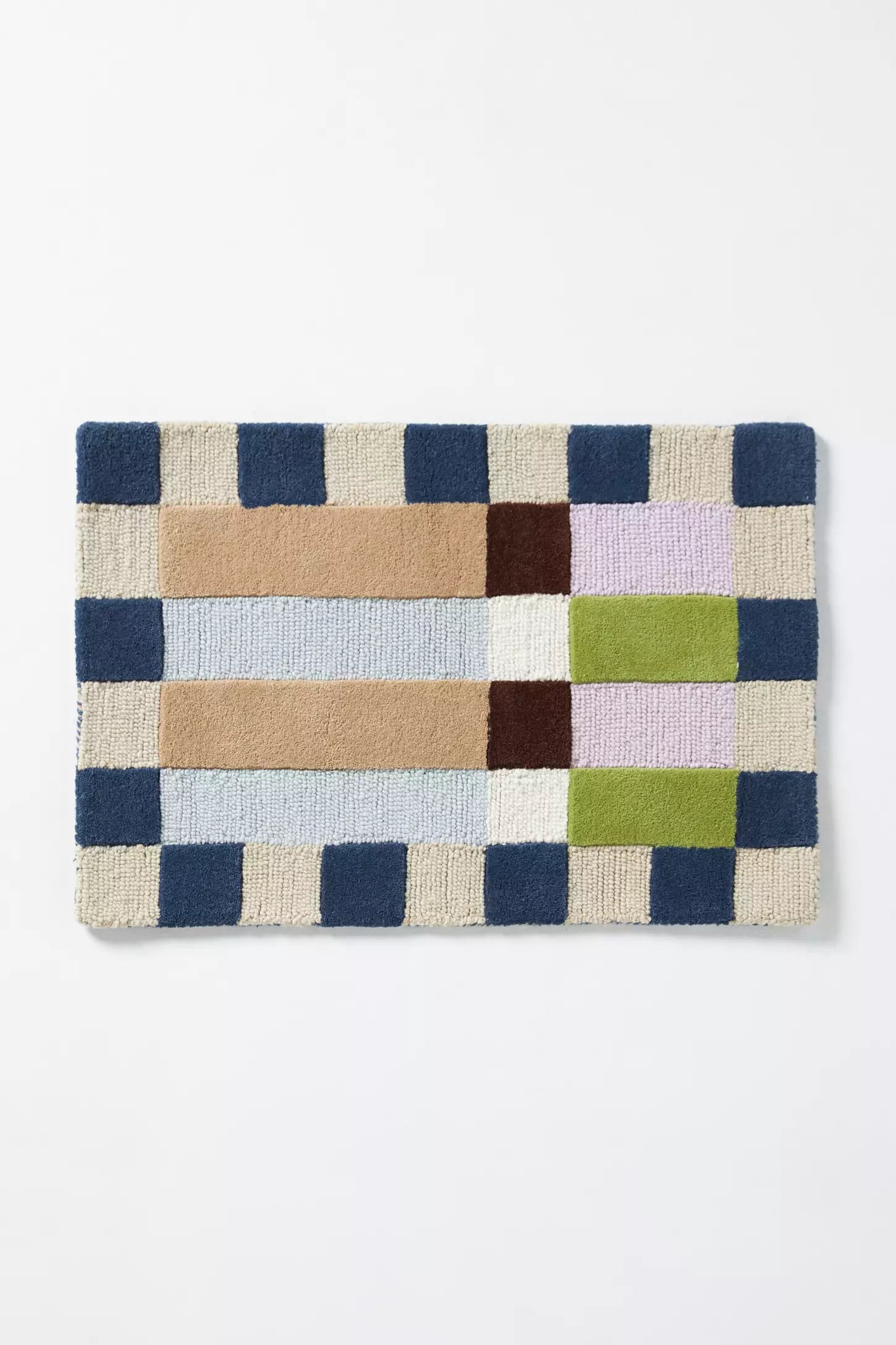 Azul Blue woolen Hand Tufted Carpet