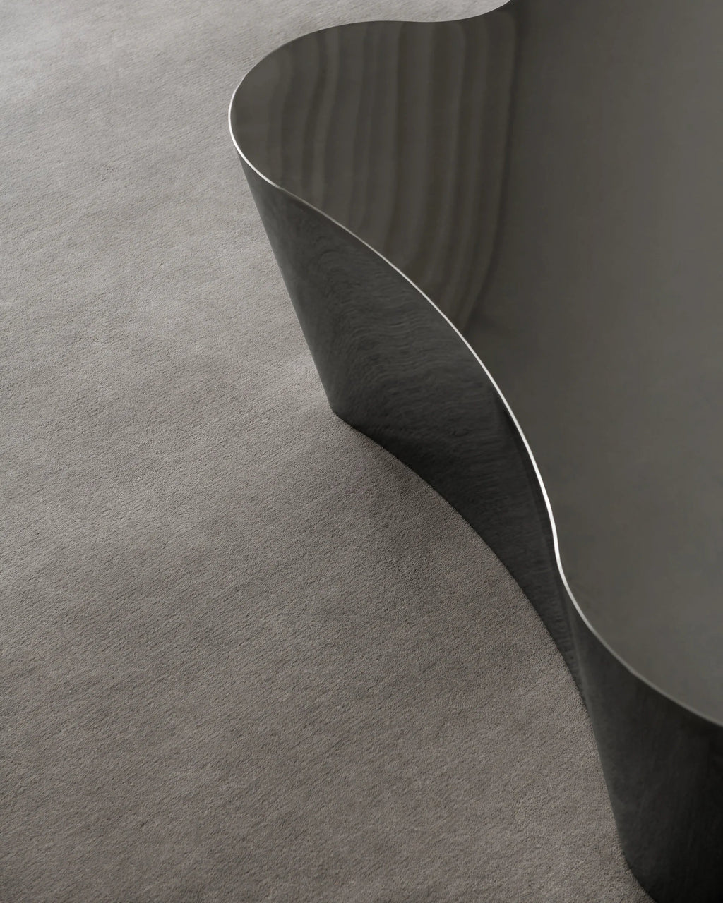 Silver woolen Hand Tufted Carpet