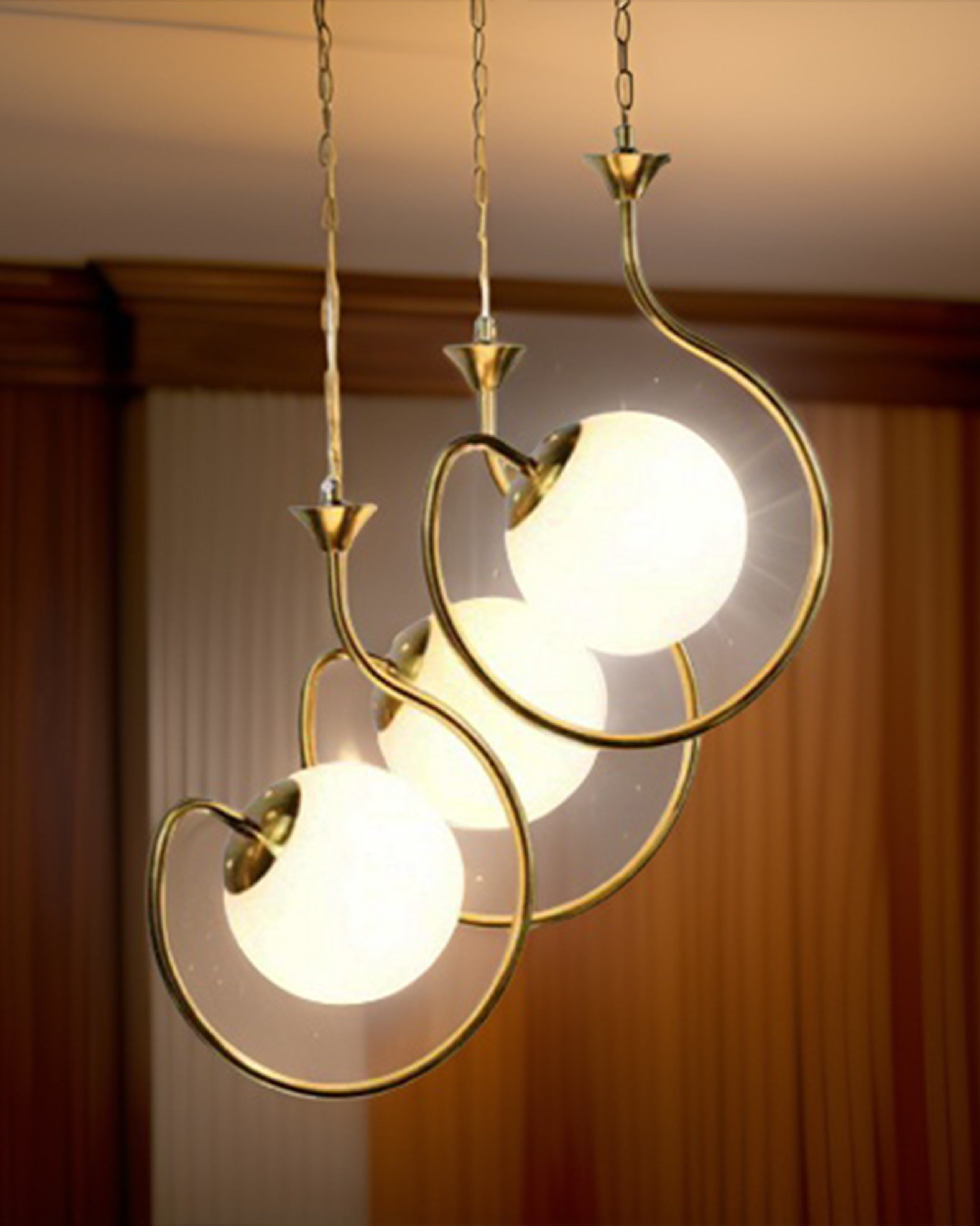 Laser Design 3 Head Pendant Light