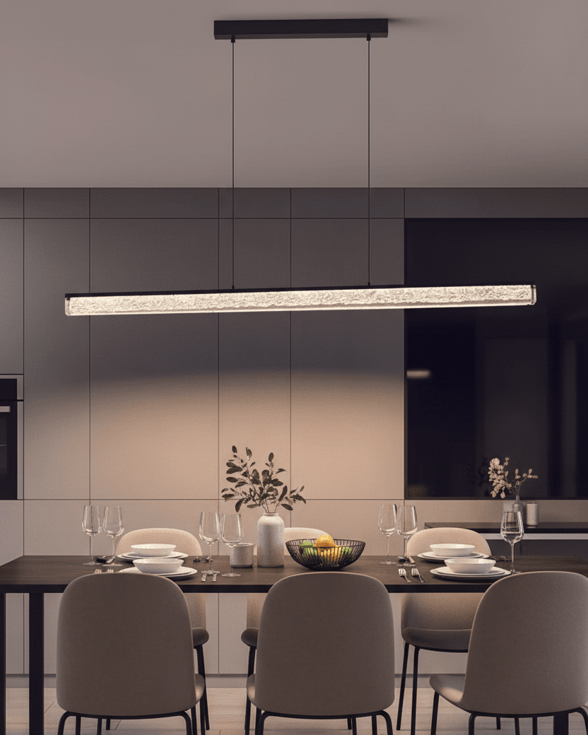 Aurora Linear Crystal Pendant Light