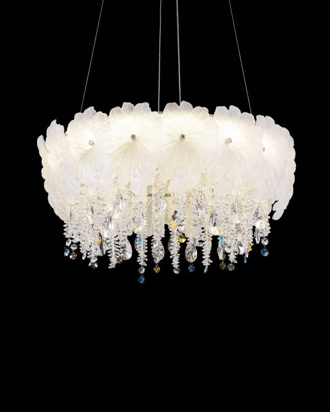 Floral Crystal Chandelier - 600MM