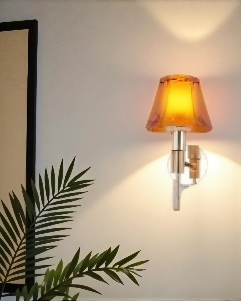 Amber Glow Wall Light