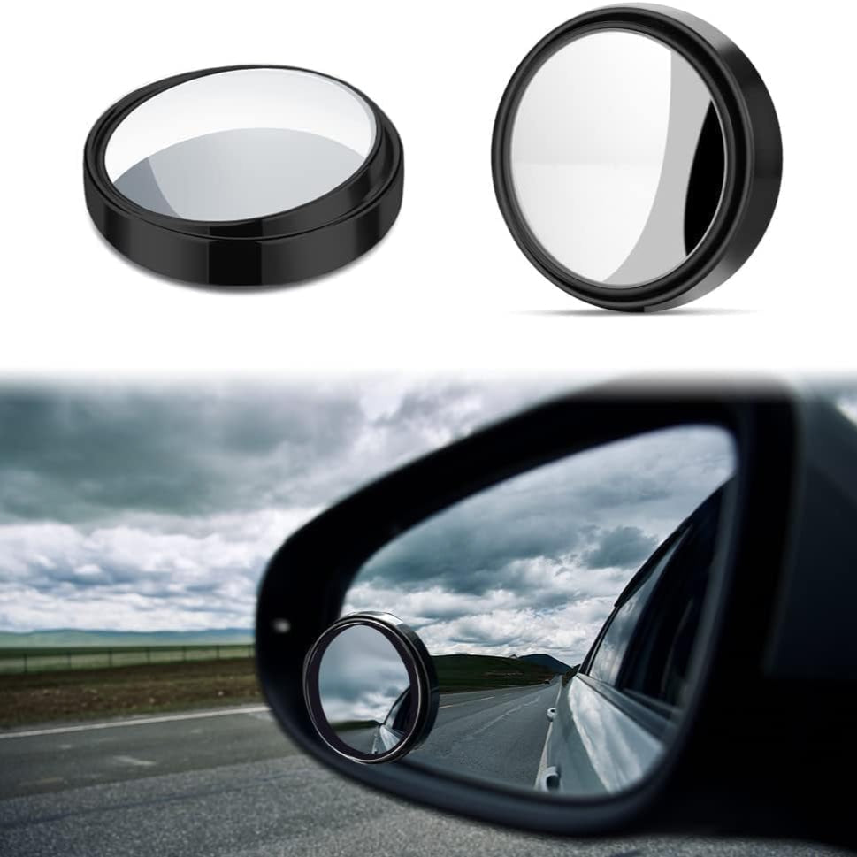 BlindSpot: 360¬¨‚àû Wide-Angle Convex Blind Spot Mirrors, HD Glass Stick-On Side Rear View Mirrors for Cars, SUVs & Trucks (Pack of 2)