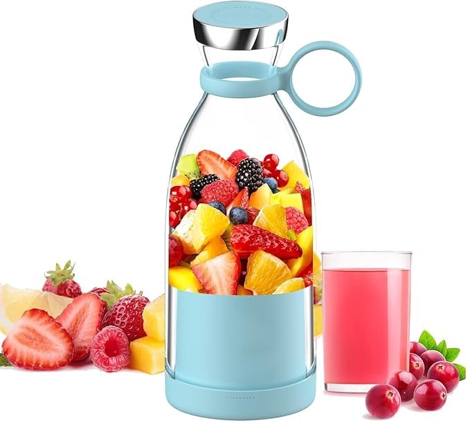 QuickBlend: Portable USB Rechargeable Bottle Juicer (420ml) for Fresh Juices, Shakes & Smoothies