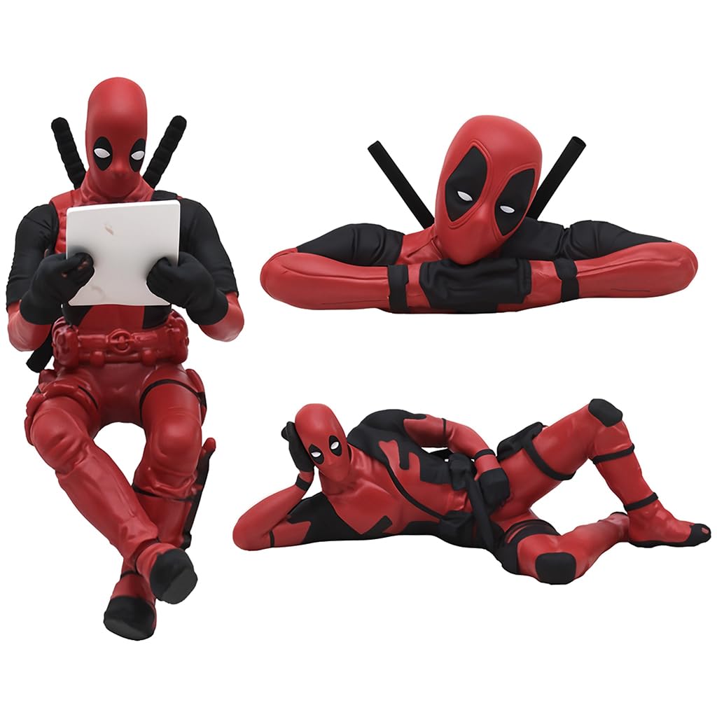 Irresponsible: Set of 3 Deadpool Figurine for Car Dashboard & Desk, Collectible Statues for Fun Home D‚àö¬©cor, Office Tables & Car Interior Accessories