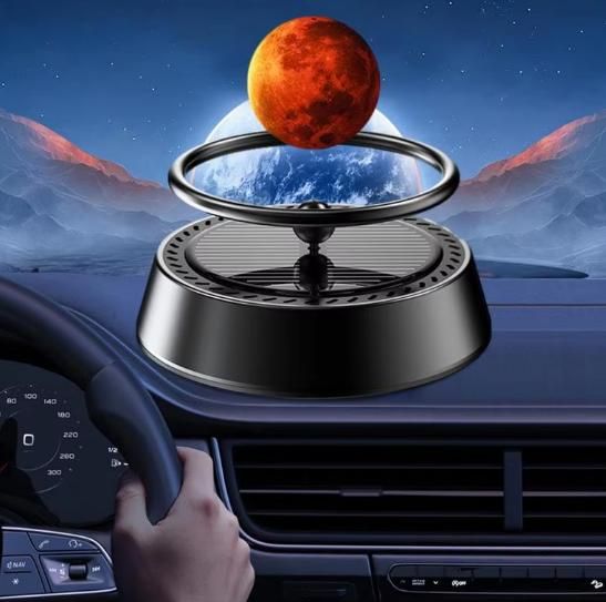 SolarFresh: Solar-Powered Levitating Planet Air Freshener for Car Dashboard & Home D‚àö¬©cor