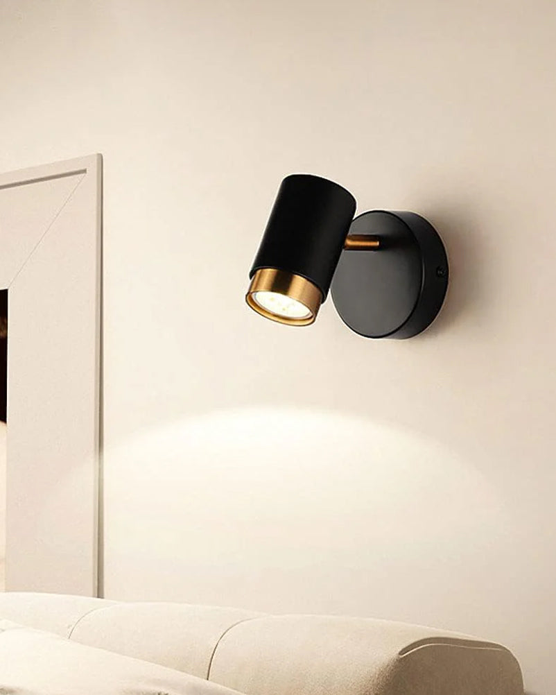 Pictures Artwort Black Cylindrical Spotlight 9W