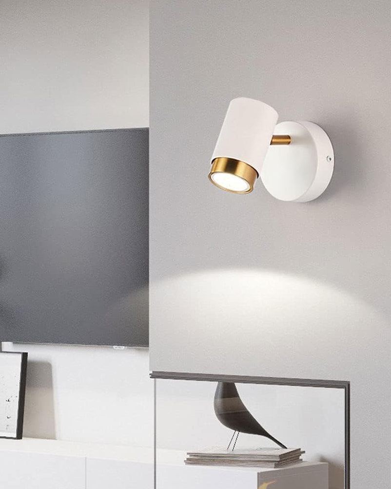 Pictures Artwort White Cylindrical Spotlight 9W