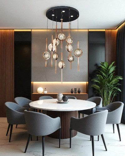 Celestial Orbit Crystal Chandelier