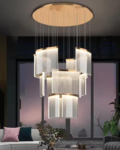Luma Prism Layered Chandelier