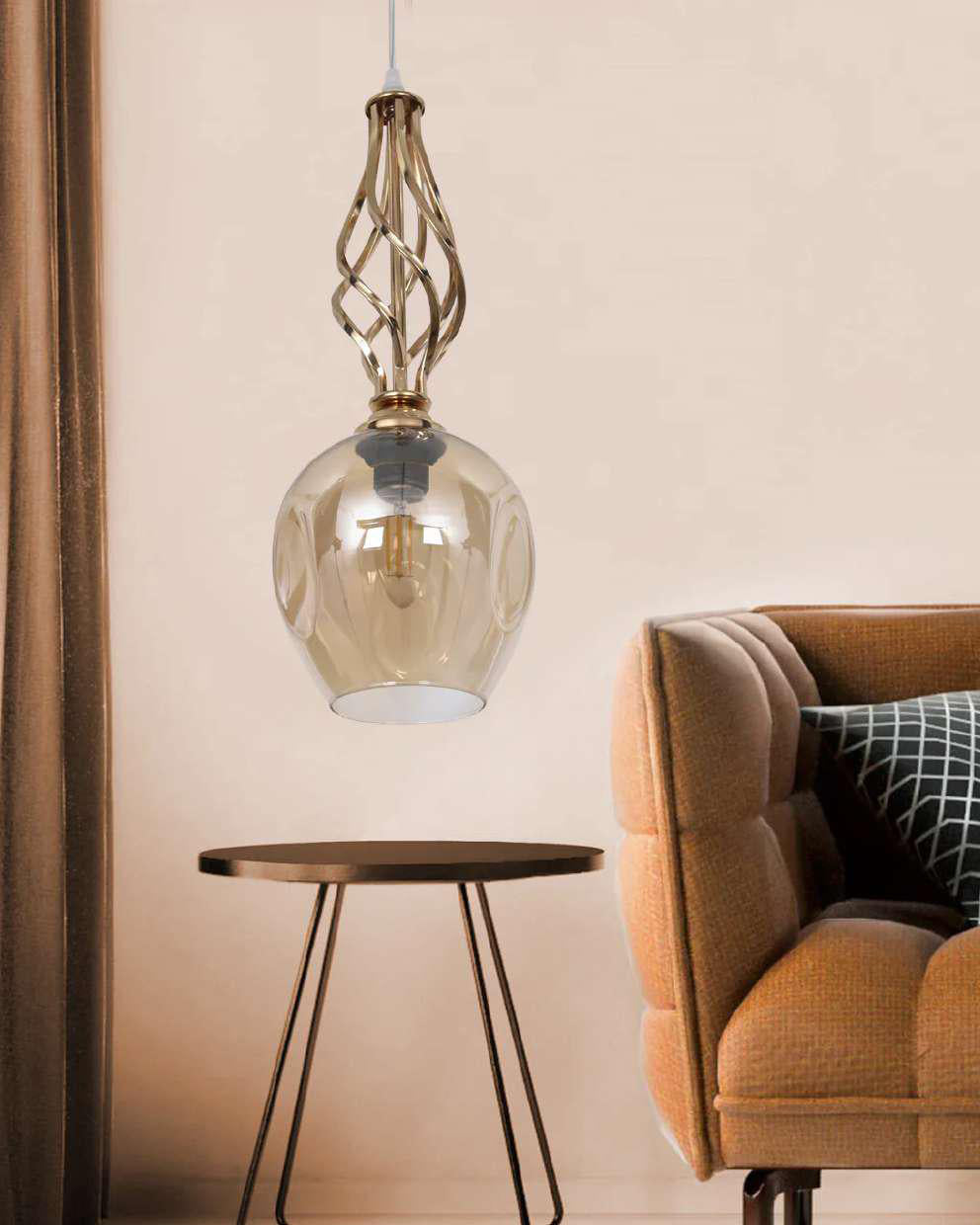 Twisted Elegance Pendant Light